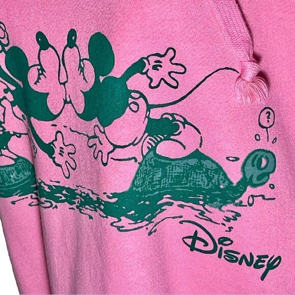 Gucci+Disney Mickey Mouse Minnie Pink  Sweatshirt Hoodie Dress with Pockets - Picture 14 of 16
